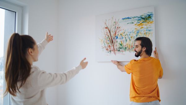 Artwork Hanging in Hilliard
